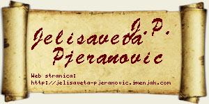Jelisaveta Pjeranović vizit kartica